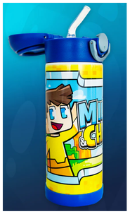 Milo & Chip printed water bottle